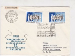 Hungary 1970 Multi Slogan Cancels 25th Anniv. F.D. Stamps Cover ref R 17963