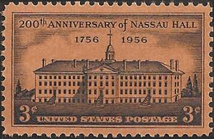 # 1083 MINT NEVER HINGED NASSAU HALL