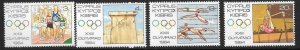 CYPRUS SG635/8 1984 OLYMPIC GAMES MNH