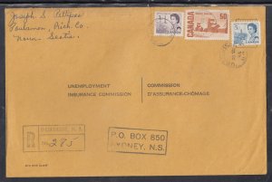 Canada - Aug 1968 D'Escousse, NS Registered Domestic Cover