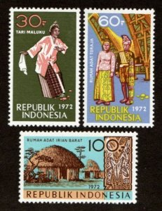 Indonesia #831-833 MNH