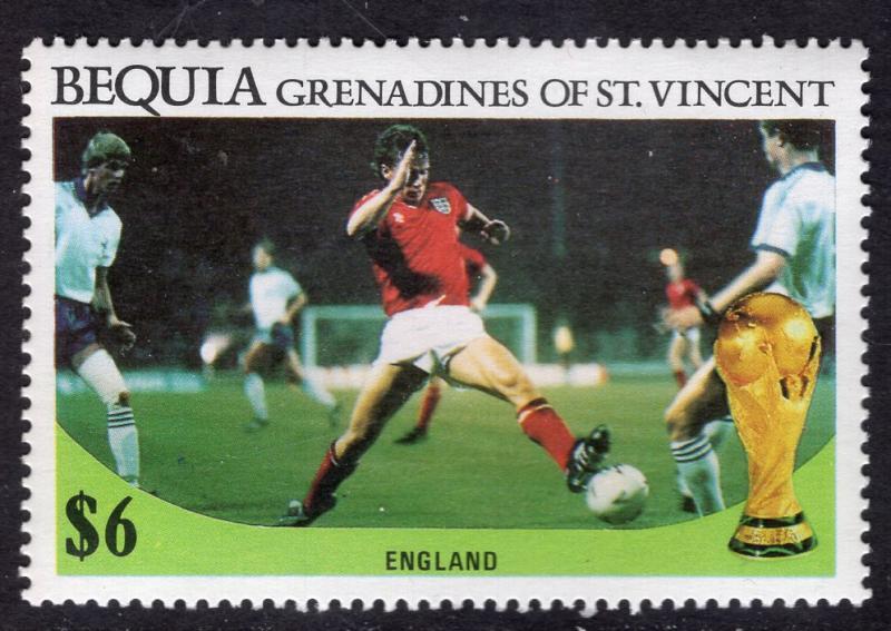 St Vincent Grenadines Bequia 229 Soccer MNH VF