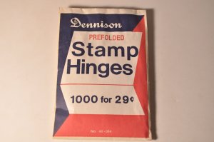 Vintage Unopened Dennison Prefolded Stamp Hinges No. 48-064 29c Package New