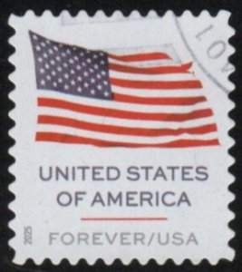 SC# 6016 - (73c) - Flag, pane/20, Used, DC 11 1/4x11, USPS bot rt blue field