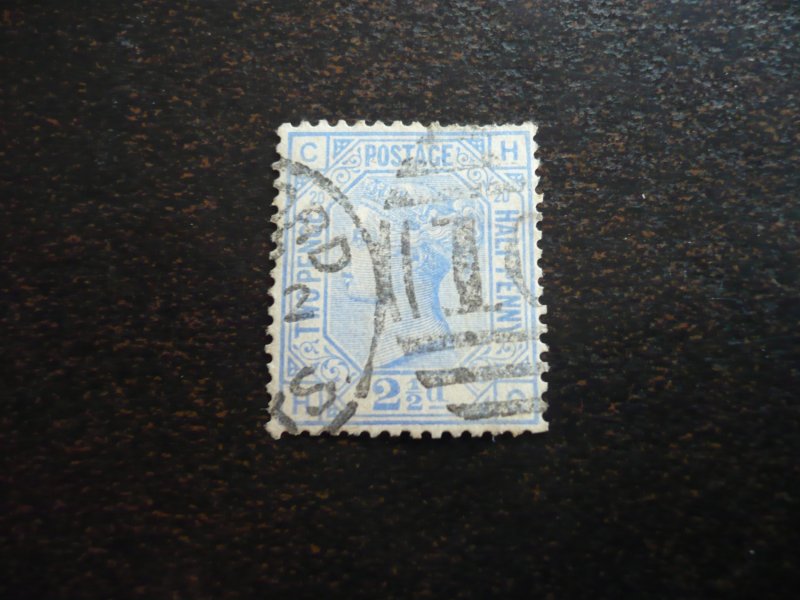 Stamps - Great Britain - Scott# 68 - Plate 20 - Used Part Set of 1 Stamp