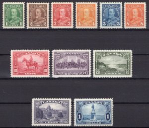 Canada MNH 1935 KGV  Sc# 217-227