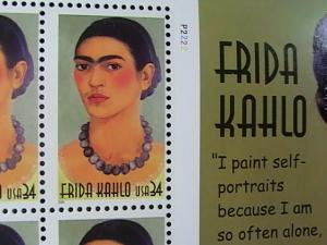 U.S.# 3509-MINT/NEVER HINGED--PANE OF 20---FRIDA KAHLO/PAINTER---2001