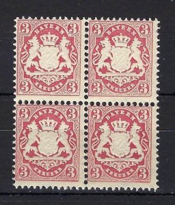 Germany-Bavaria 1875 Bayern Coat of Arms (3kr, B/4) V. Fine MNH