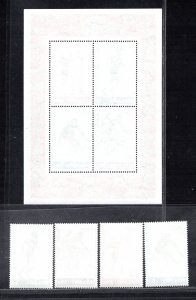 MALAWI SC# 446-49a FVF/MNH