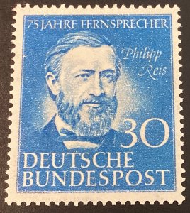 Germany #693 Mint Never Hinged Telephone Inventor Philipp Reis 1952