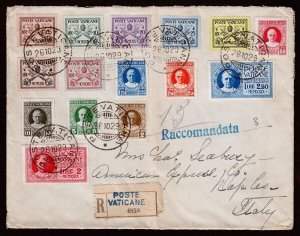 Vatican City Scott 1-13, E1-E2 Cover (1929) F-VF C