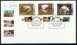 ISRAEL STAMP 1999 CHRISTIAN PILGRIM SITES JERUSALEM FDC