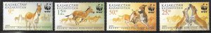 KAZAKHSTAN SC 344-7 NH issue of 2001 Animals WWF 