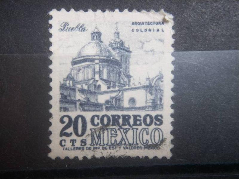 MEXICO, 1950-52, used 20c, Cathedral  Scott 860