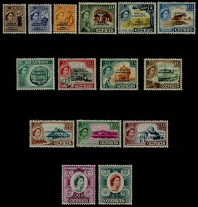 Cyprus 183-97 MNH Fruit, Copper Mine, Castle, Architecture, Coin on Stamp