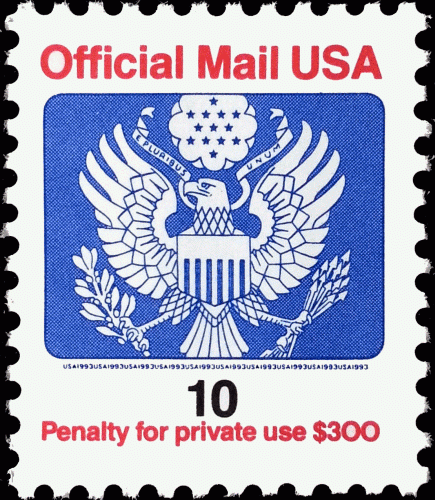 US SC #O146A 1993 10¢ Great Seal Official Mail MINT.