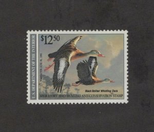 RW57B Federal Duck Stamp Error With Cert.  #02 RW57Ba