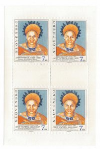 Slovakia 1996 MNH Mini Sheet Stamps Scott 258 Warhol Art from National Gallery