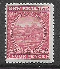 NZ 1898 4p White Terrace VF Mint (NH).