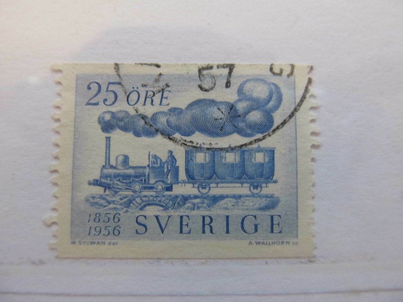 1956 Schweden Sweden Sweden 25o perf 121⁄2 fine green used A13P17F175-