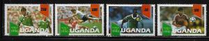 Uganda 809-12 Soccer Mint NH