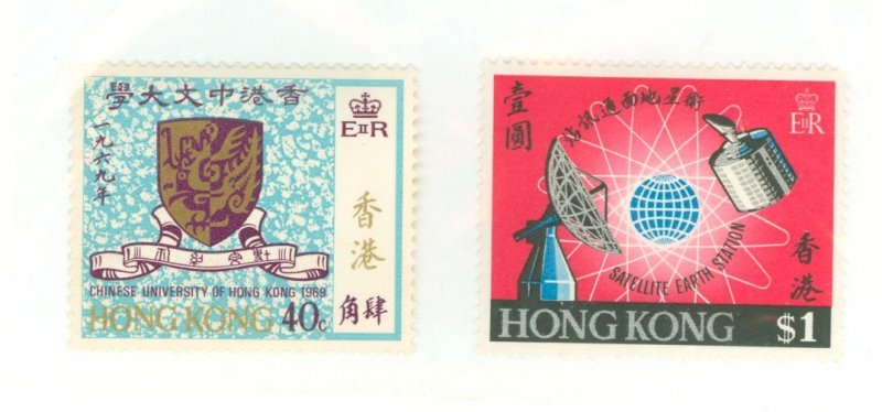 Hong Kong #251/252  Single (Complete Set) (Space)