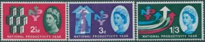 Great Britain 1962 SG631-633 QEII National Productivity set MNH