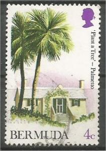 BERMUDA, 1973, used 4c, Palmettos Scott 298