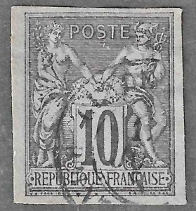 French Colonies (1879) - Scott # 41,   Used