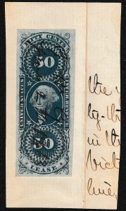 EDSROOM-14950 US Revenue Lease R57a Imperf Used on Piece CV$35