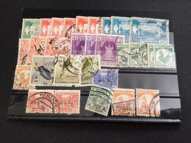 Burma mounted mint or  used  stamps Ref 63101 