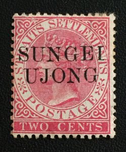 Malaya 1890 Sungei Ujong opt Straits Settlements QV 2c MNG SG#43d M3469 