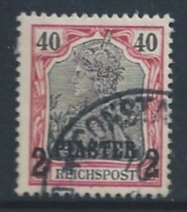 Germany Offices in Turkey #18 Used 40pf Germania Issue Surcharged