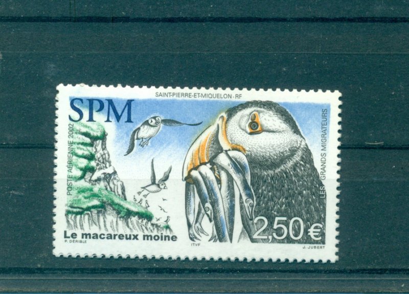 St. Pierre & Miquelon - Sc# C77. 2002 Puffin, Birds. MNH. $8.75