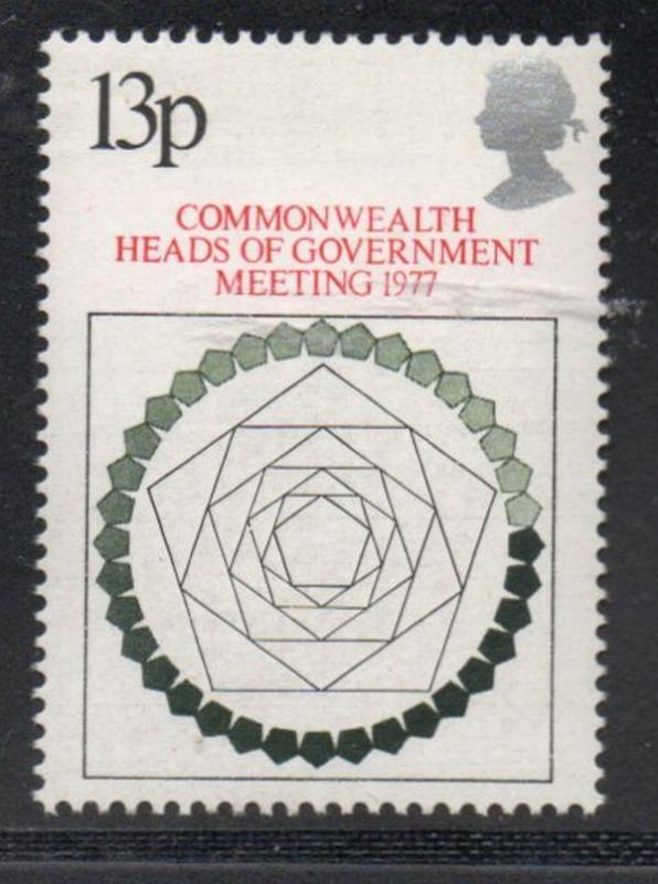 Great Britain Sc 815 1977 Commonwealth Meeting stamp mint NH