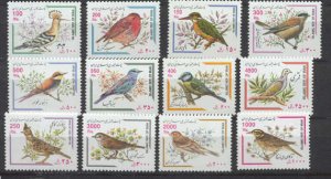 Iran 2776-86A MNH Birds/ 12val. SCV32.25