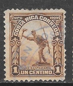 Costa Rica 69: 1c Statue of Juan Santamaria, used, F