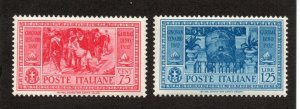 Italy - Sc# 285 & 286 MNH (sm dimple on #286)      -      Lot 0221915