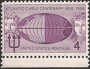 # 1112 MINT NEVER HINGED ATLANTIC CABLE CENTENNIAL