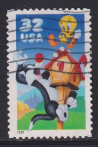 United States 3204a Sylvester & Tweety Bird 1998