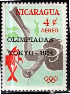 Nicaragua; 1964: Sc. # C555:  MLH Single Stamp