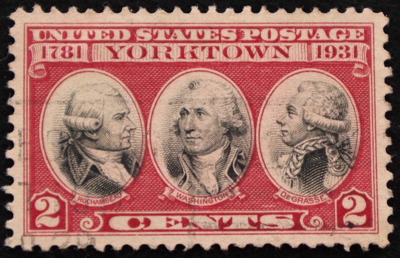U.S. Used Stamp Scott #703 2c Yorktown, Superb. Unobtrusive Cancel. A Gem!
