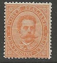 ITALY SG33 1879 20c ORANGE MTD MINT