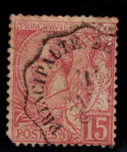 MONACO Scott 17 Prince Albert I used stamp 1891