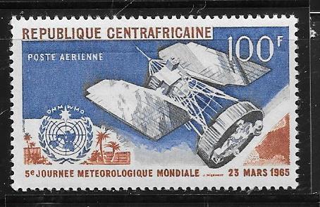 Central African Republic #C27 100fr Satellite (MNH) CV $1.90