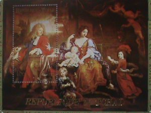 CHAD 1971: SC#233L THE GRAND DAUPHIN AND HIS FAMILY:   MH-: S/S SHEET  RARE-