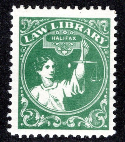 NSH6a, 50c, MLHOG, Nova Scotia, Halifax Law Library 1955, Canada