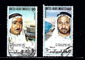 United Arab Emirates 55 and 57 Used 1975 issues