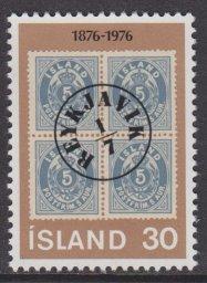 Iceland sc#492 1976 30k Centenary Of Aurar Stamps MNH