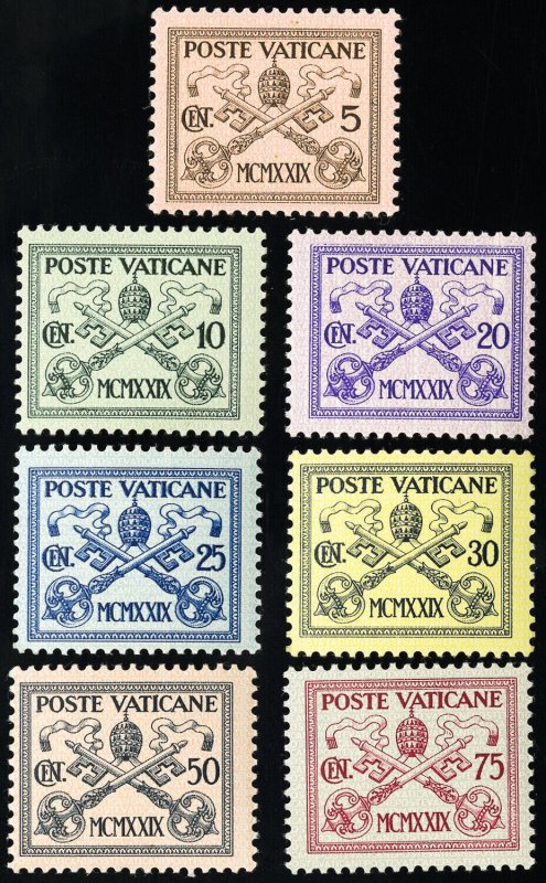 Vatican Stamps # 61-7 MNH VF Scott Value $135.00